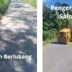 Warga Perbatasan Pasuruan–Malang Gotong Royong Aspal Jalan Alternatif di Turirejo